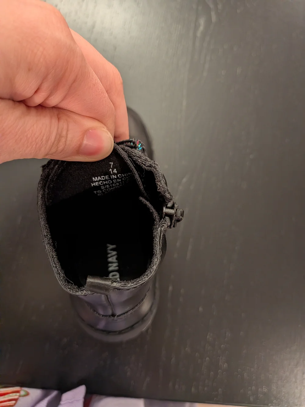 Old Navy Black Kids Lace-Up Ankle Boots